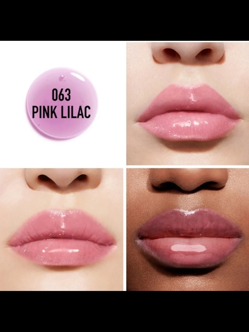 Cherry Oil Lip Glow - Hydrating Lip Oil-063 PINK LILAC